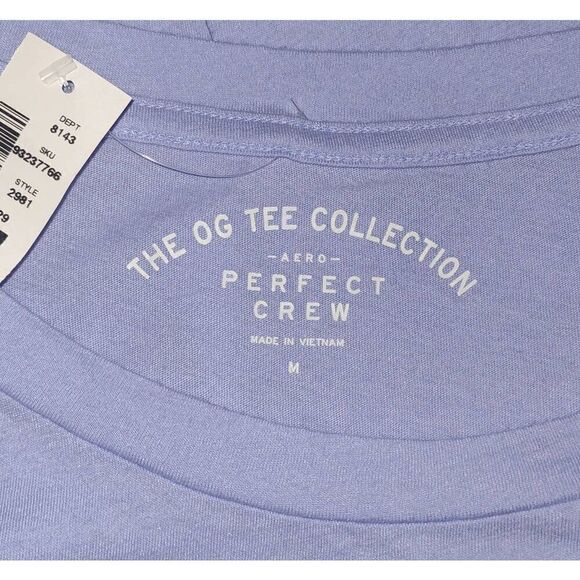 AERO NWT The OG Tee Collection PERFECT CREW Lavender Size M - Picture 4 of 7